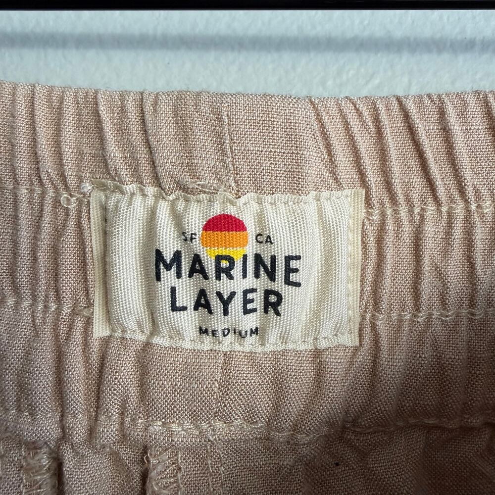 Marine Layer Allison Trouser Wide Leg Pants in Taupe Size Medium - Picture 5 of 10